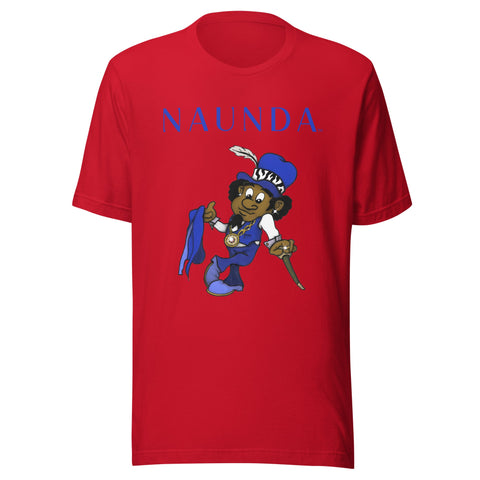 Blue Leprechaun with Blue Logo Unisex T-Shirt - Kima Kreates