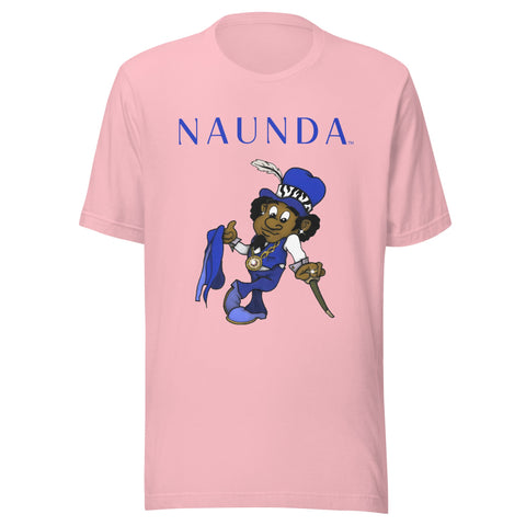 Blue Leprechaun with Blue Logo Unisex T-Shirt - Kima Kreates