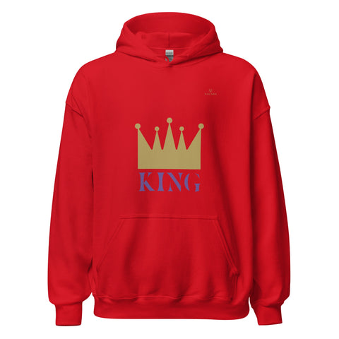 CROWN KING with Gold Logo Unisex Hoodie - Kima Kreates