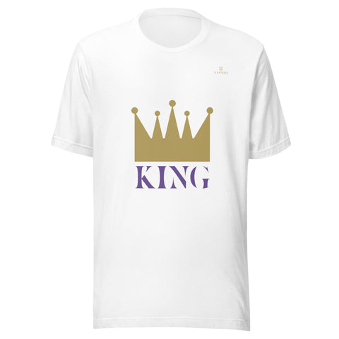 CROWN KING with Gold Logo Unisex T-Shirt - Kima Kreates