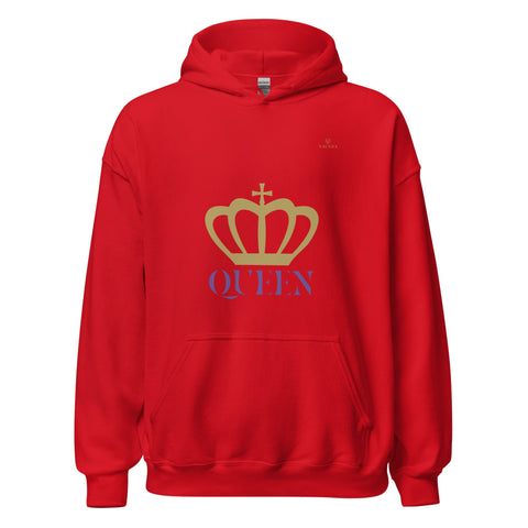 CROWN QUEEN with Gold Logo Unisex Hoodie - Kima Kreates