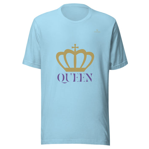 CROWN QUEEN with Gold Logo Unisex T-Shirt - Kima Kreates
