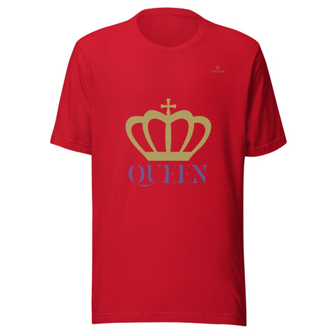 CROWN QUEEN with Gold Logo Unisex T-Shirt - Kima Kreates