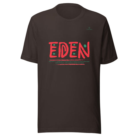 EDEN WORDMARK with Green Logo Unisex T-Shirt - Kima Kreates
