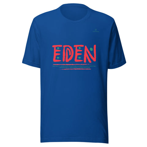EDEN WORDMARK with Green Logo Unisex T-Shirt - Kima Kreates
