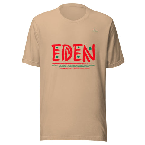 EDEN WORDMARK with Green Logo Unisex T-Shirt - Kima Kreates