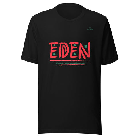 EDEN WORDMARK with Green Logo Unisex T-Shirt - Kima Kreates