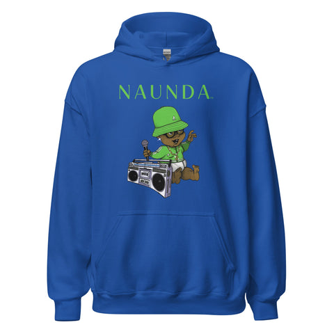 EIGHTIES BABY with Green Logo Unisex Hoodie - Kima Kreates