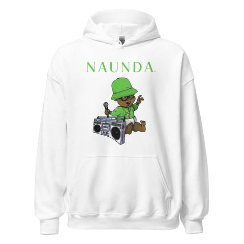 EIGHTIES BABY with Green Logo Unisex Hoodie - Kima Kreates