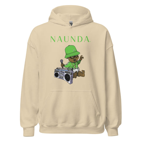 EIGHTIES BABY with Green Logo Unisex Hoodie - Kima Kreates