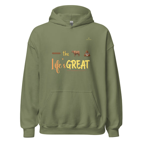 EMOJI with Yellow Logo Unisex Hoodie - Kima Kreates