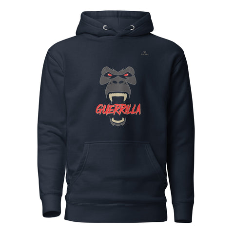 GUERRILLA with Gold Logo Premium Unisex Hoodie - Kima Kreates
