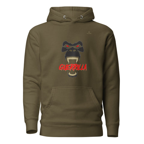 GUERRILLA with Gold Logo Premium Unisex Hoodie - Kima Kreates