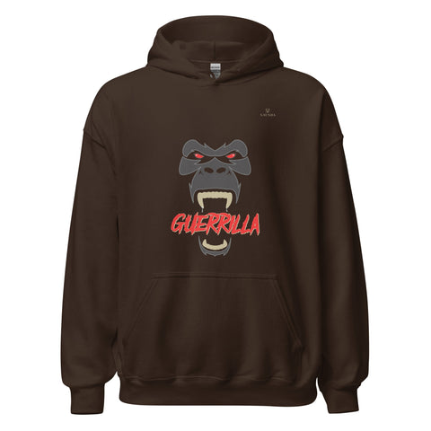 GUERRILLA with Gold Logo Unisex Hoodie - Kima Kreates