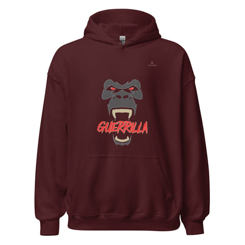 GUERRILLA with Gold Logo Unisex Hoodie - Kima Kreates