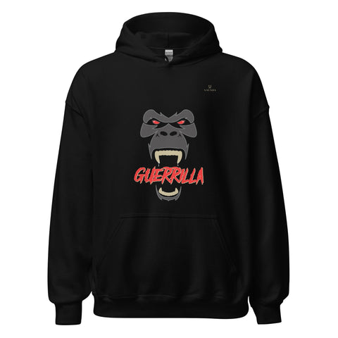 GUERRILLA with Gold Logo Unisex Hoodie - Kima Kreates