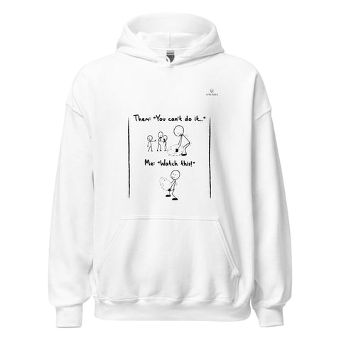 HATERS with Black Logo Unisex Hoodie - Kima Kreates