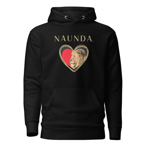HEART OF A LION with Gold Logo Premium Unisex Hoodie - Kima Kreates