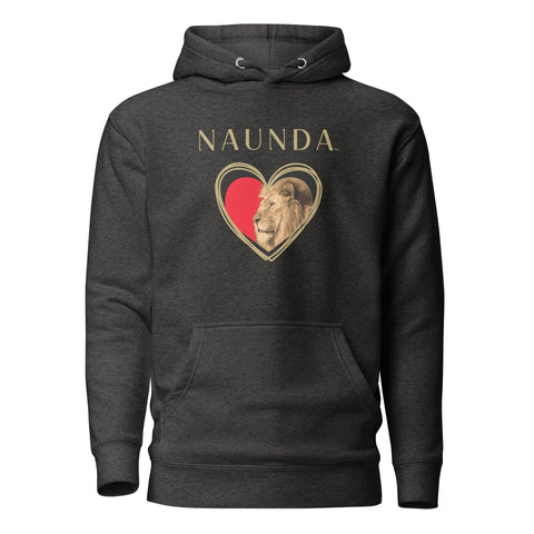 HEART OF A LION with Gold Logo Premium Unisex Hoodie - Kima Kreates