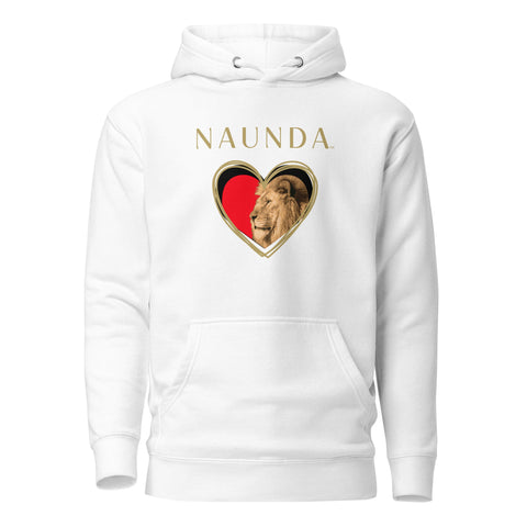 HEART OF A LION with Gold Logo Premium Unisex Hoodie - Kima Kreates