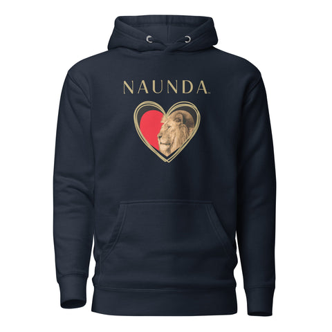 HEART OF A LION with Gold Logo Premium Unisex Hoodie - Kima Kreates