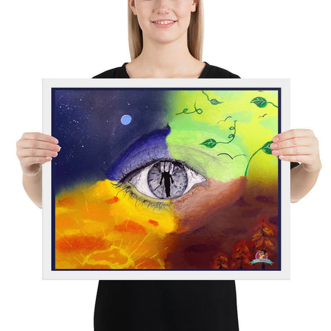 "KREATION" Framed Poster (16"x20") - Kima Kreates