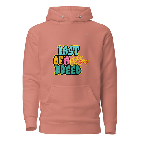 LAST OF A DYING BREED with Sky Blue Logo Premium Unisex Hoodie - Kima Kreates