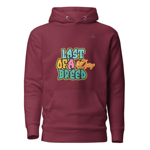 LAST OF A DYING BREED with Sky Blue Logo Premium Unisex Hoodie - Kima Kreates