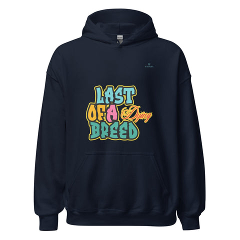 LAST OF A DYING BREED with Sky Blue Logo Unisex Hoodie - Kima Kreates