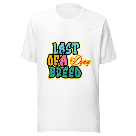 LAST OF A DYING BREED with Sky Blue Logo Unisex T-Shirt - Kima Kreates