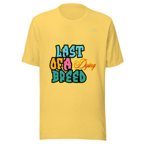 LAST OF A DYING BREED with Sky Blue Logo Unisex T-Shirt - Kima Kreates