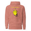 MIDDLE FINGER with Yellow Logo Premium Unisex Hoodie - Kima Kreates