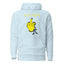 MIDDLE FINGER with Yellow Logo Premium Unisex Hoodie - Kima Kreates