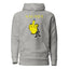 MIDDLE FINGER with Yellow Logo Premium Unisex Hoodie - Kima Kreates
