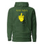 MIDDLE FINGER with Yellow Logo Premium Unisex Hoodie - Kima Kreates