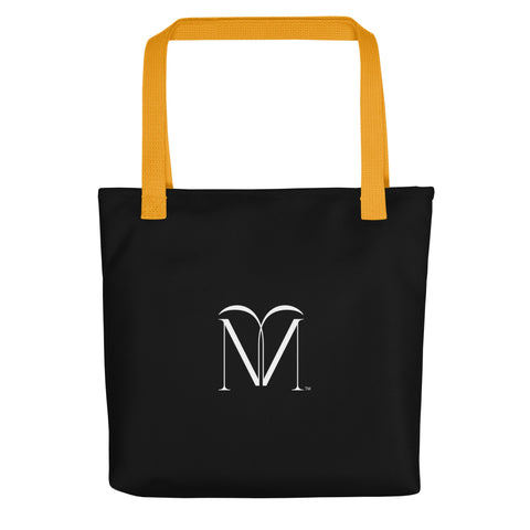 Naunda Art Black Tote Bag - Kima Kreates