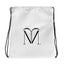 Naunda Art Drawstring Bag (Black) - Kima Kreates