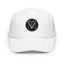 Naunda Art Patch Foam Trucker Hat (White) - Kima Kreates