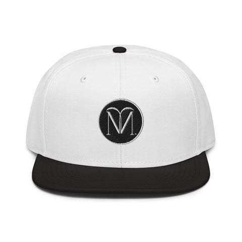 Naunda Art Patch Snapback Hat (White) - Kima Kreates
