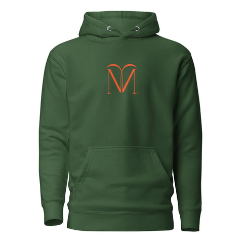 Naunda Art with Orange Logo Premium Unisex Hoodie - Kima Kreates