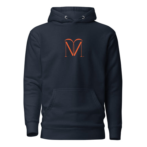 Naunda Art with Orange Logo Premium Unisex Hoodie - Kima Kreates