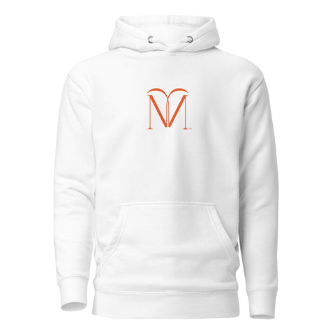 Naunda Art with Orange Logo Premium Unisex Hoodie - Kima Kreates