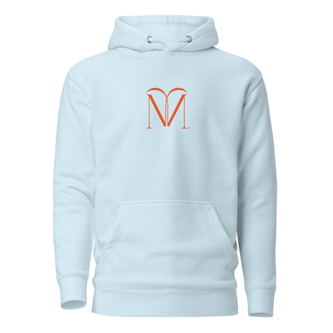 Naunda Art with Orange Logo Premium Unisex Hoodie - Kima Kreates
