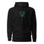 Naunda Art with Turquoise Logo Premium Unisex Hoodie - Kima Kreates