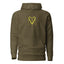 Naunda Art with Yellow Logo Premium Unisex Hoodie - Kima Kreates