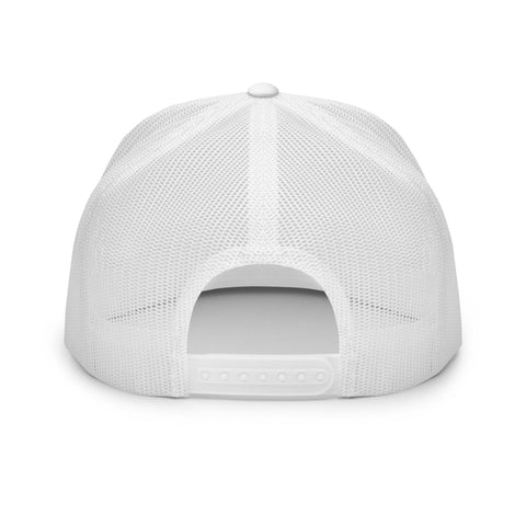Naunda Complete 5 Panel Trucker Cap (White) - Kima Kreates