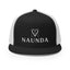 Naunda Complete 5 Panel Trucker Cap (White) - Kima Kreates