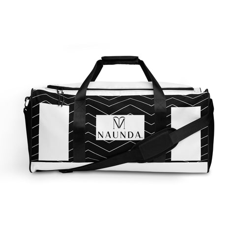 Naunda Complete Designer Black Duffle Bag - Kima Kreates