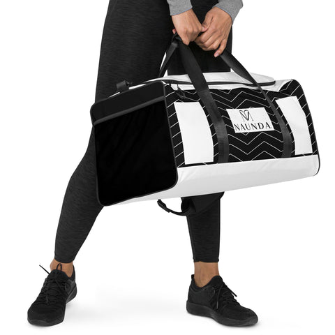 Naunda Complete Designer Black Duffle Bag - Kima Kreates