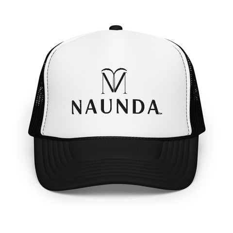 Naunda Complete Foam Trucker Hat (Black) - Kima Kreates
